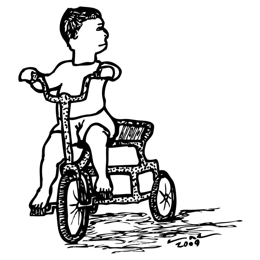 900x900 Tricycle Drawing - Tricycle Drawing