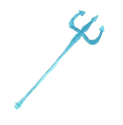 500x509 aqua trident drawing shared - Trident Drawing