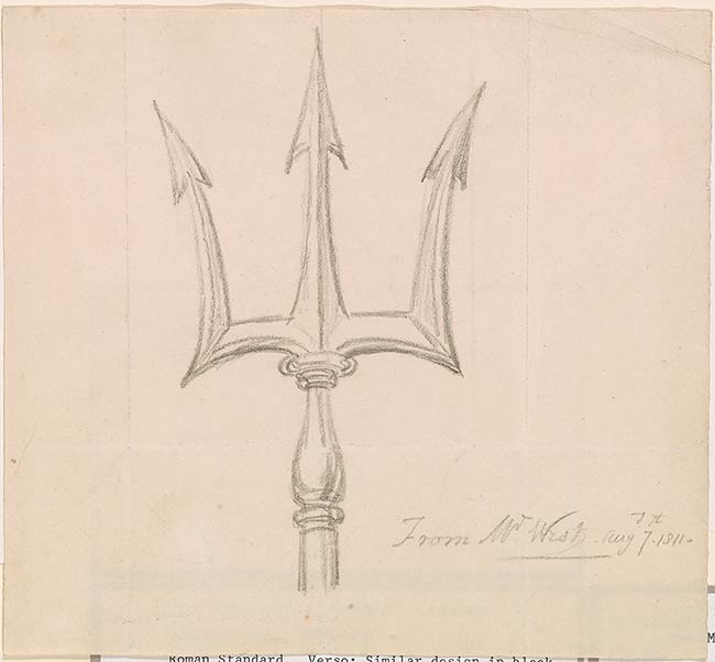 650x602 benjamin west trident drawings online the morgan library - Trident Drawing