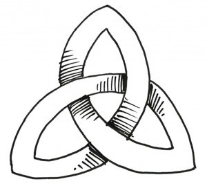 300x269 how to draw a celtic knot shoo rayner - Trinity Knot Drawing