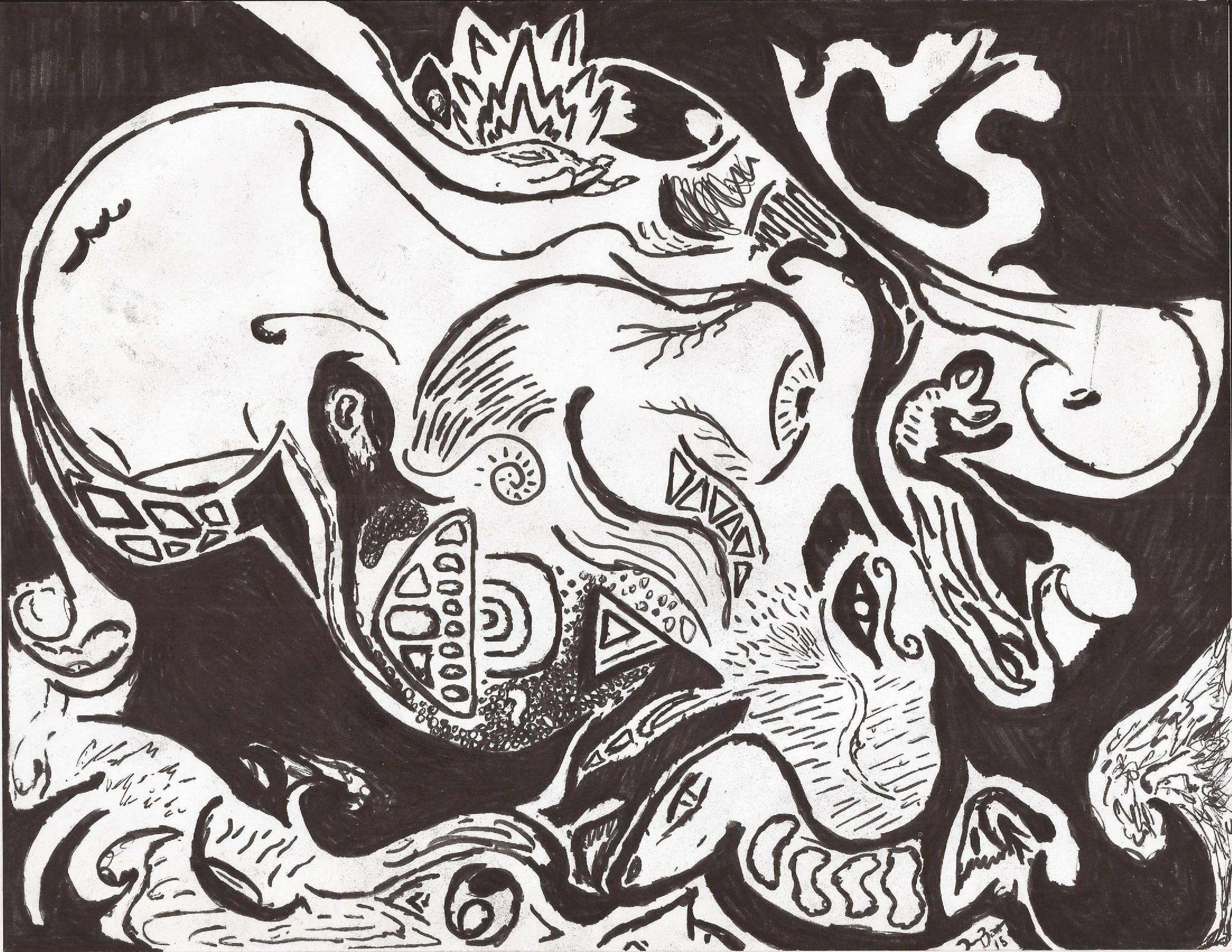 2640x2040 drew this coming down from an intense acid trip yesterday i draw - Trip Drawing