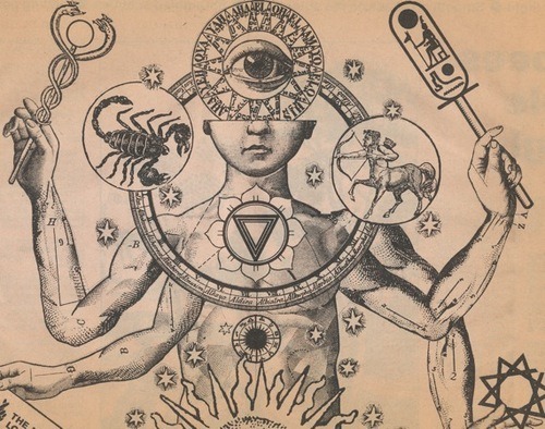 500x394 drawing illustration art trippy drugs trip surrealism zodiac - Trip Drawing