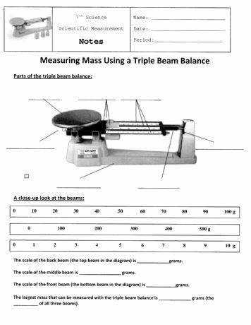 356x460 triple beam balance worksheet - Triple Beam Scale Drawing