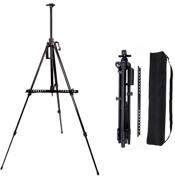 591x600 art table drawing folding easel metal tripod display adjustale - Tripod Drawing