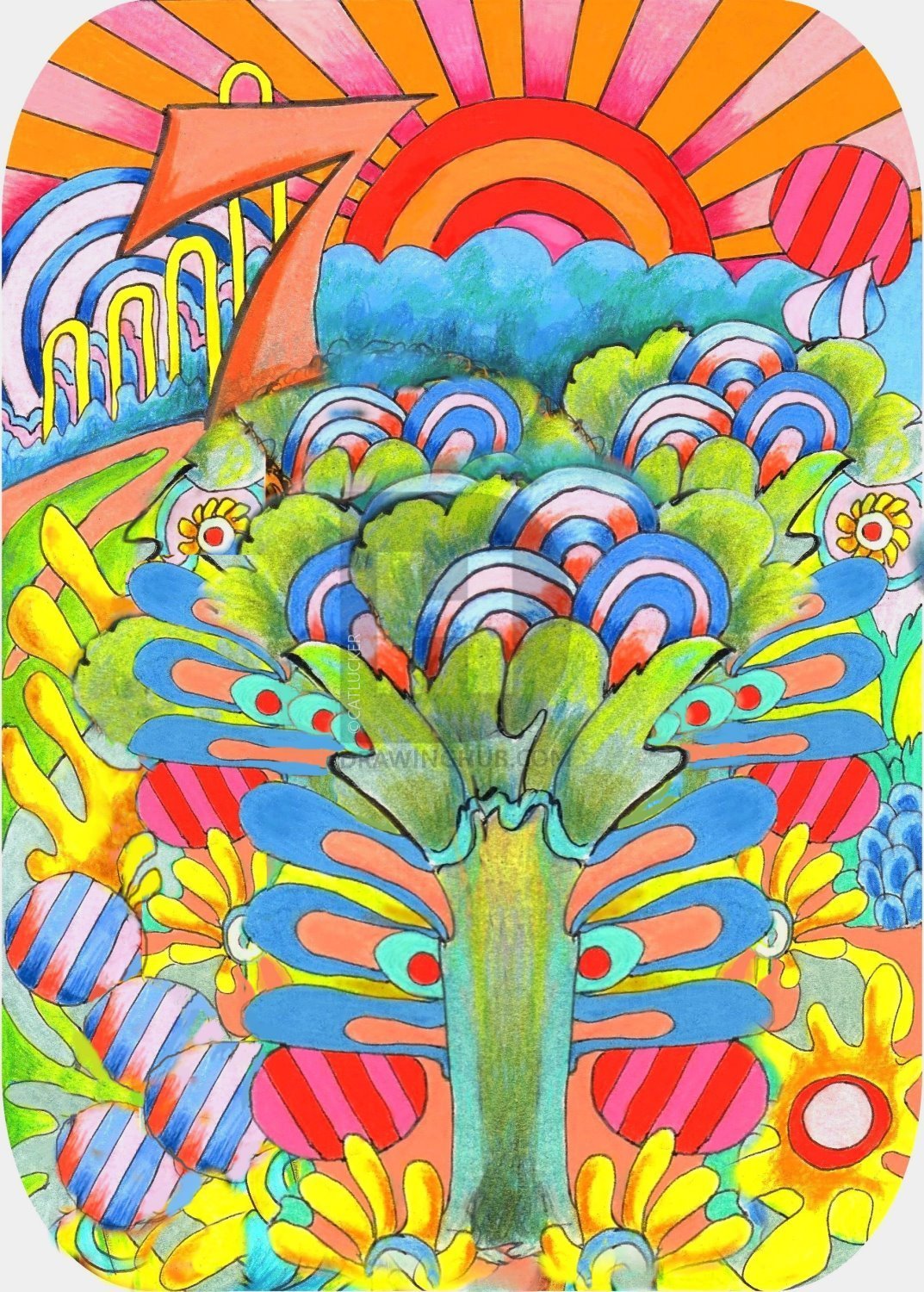 1073x1500 how to draw trippy art, trippy art, step - Trippy Drawings