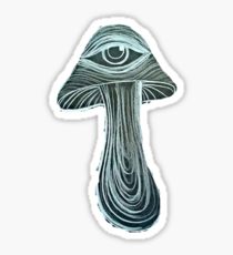 210x230 trippy mushroom drawing stickers redbubble - Trippy Mushroom Drawing