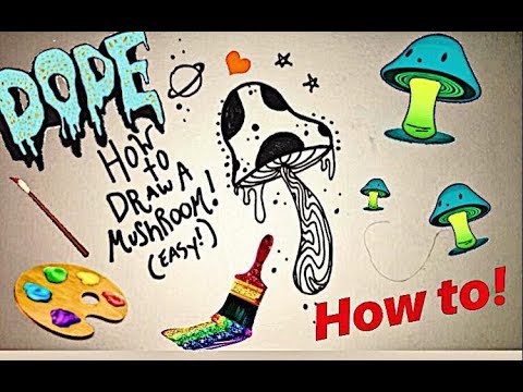 480x360 How To Draw A Mushroom - Trippy Mushroom Drawing