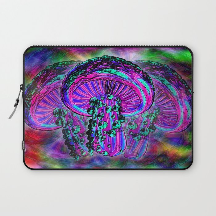 700x700 trippy shroom laptop sleeve - Trippy Shroom Drawings