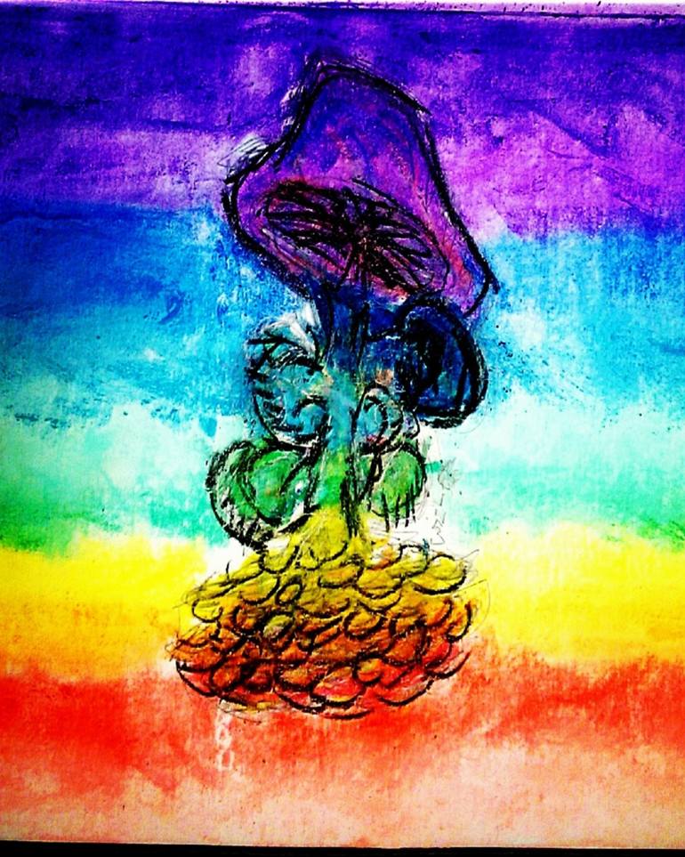 770x963 chakra 'shroom drawing - Trippy Shroom Drawings