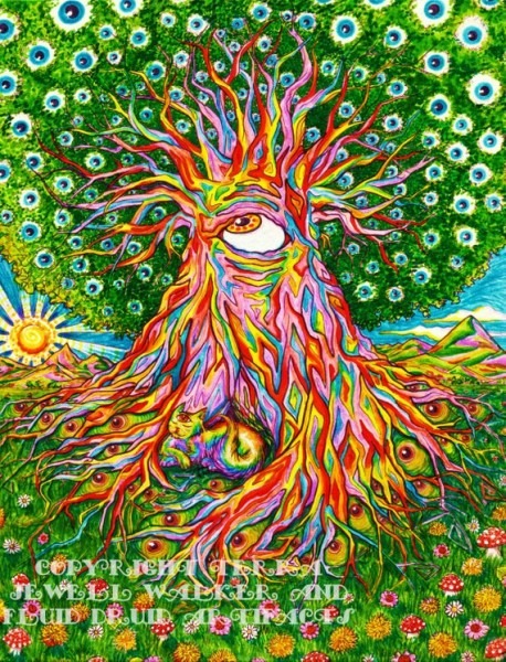 458x600 Trippy Tree Drawing - Trippy Tree Drawing