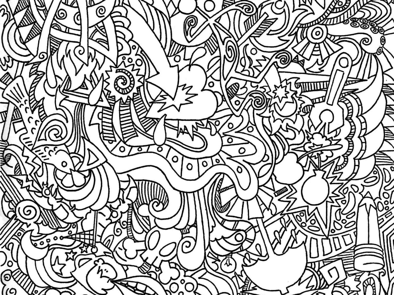 1600x1200 Trippy Tree Drawings - Trippy Tree Drawing
