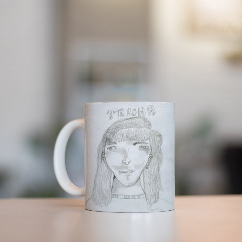 1024x1024 Trisha Mug Napoleon Dynamite Mug Self Portrait Funny Mug For Etsy - Trisha Napoleon Dynamite Drawing