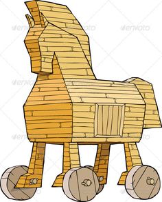 Trojan Horse Drawing At PaintingValley.com | Explore Collection Of ...