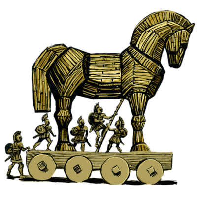 400x400 trojan horse drawing transparent png - Trojan Horse Drawing