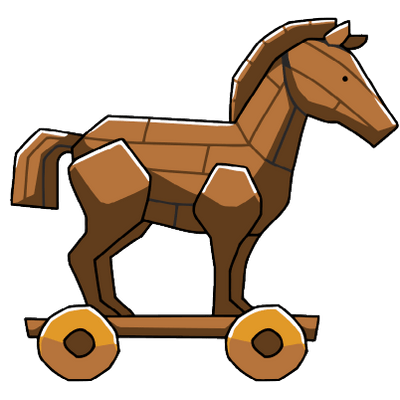 400x400 trojan horse transparent png images - Trojan Horse Drawing