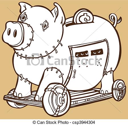 450x438 trojan horse piggy bank - Trojan Horse Drawing
