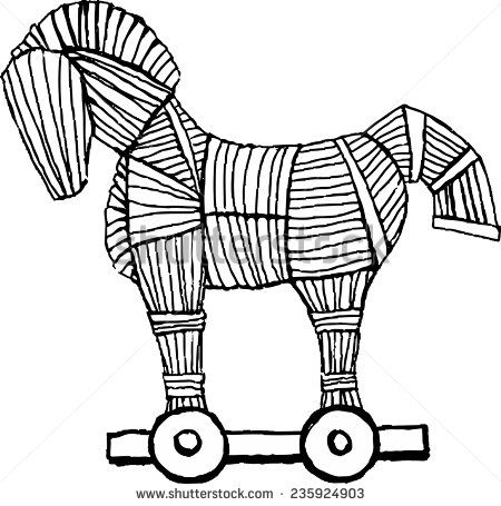 450x455 trojan horse drawing - Trojan Horse Drawing