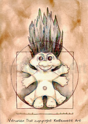 358x500 new painting vitruvian troll - Troll Doll Drawing