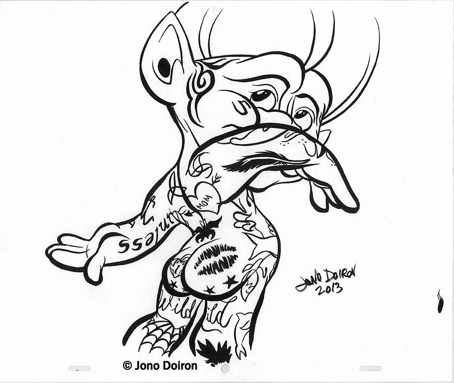 901x760 february - Troll Doll Drawing