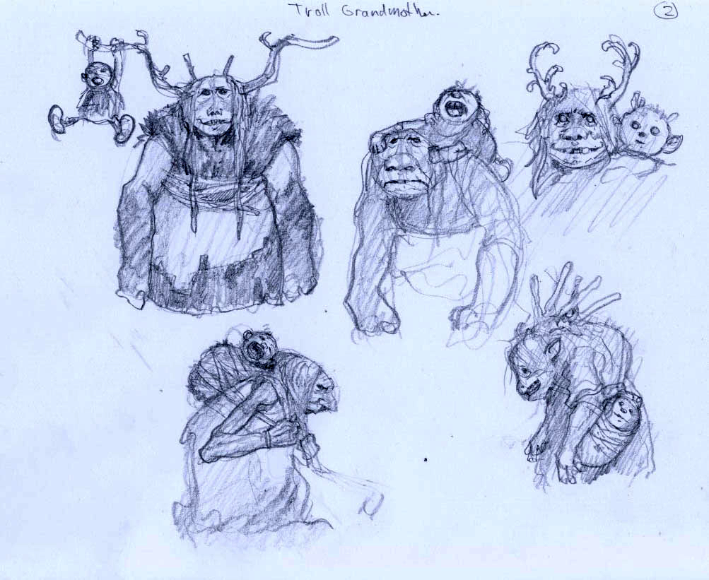 1003x821 Fantasy Characters With Larry Macdougall Troll Grandmother - Troll Drawing