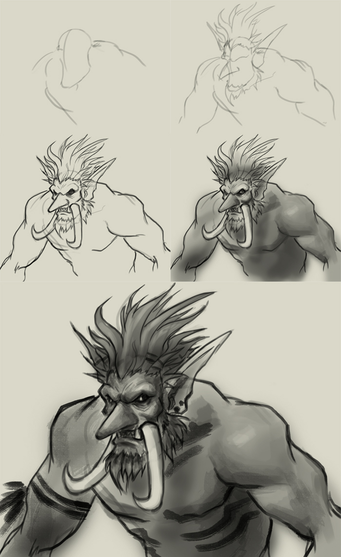 700x1143 How To Draw Troll - Troll Drawing