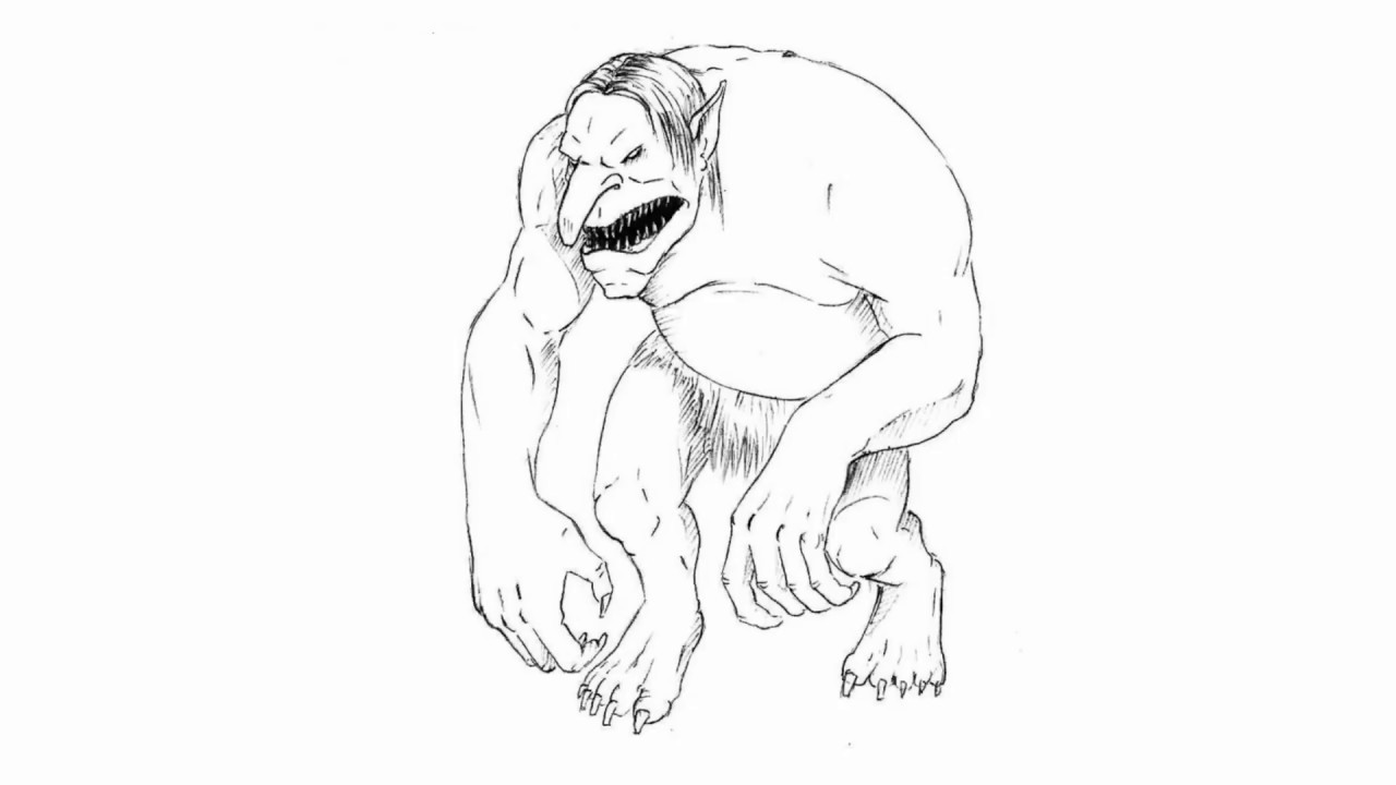 1280x720 How To Draw A Troll - Troll Drawing
