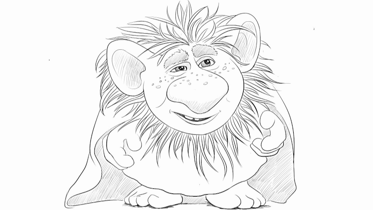 1280x720 How To Draw A Troll From Frozen - Troll Drawing