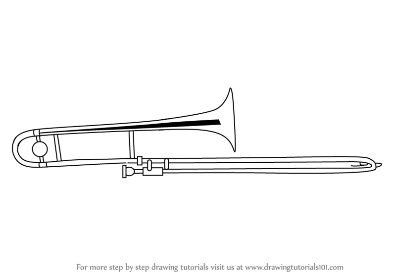 Тромбон как рисовать