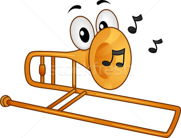 600x458 trombone stock photos, stock images and vectors stockfresh - Trombone Cartoon Drawing