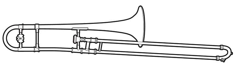 Тромбон как рисовать