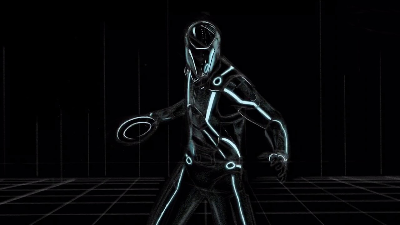 1280x720 tron drawing time lapse - Tron Drawing