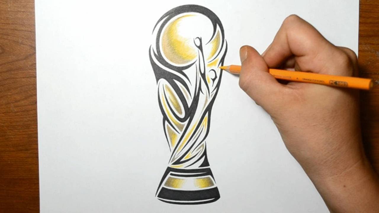 1280x720 drawing the fifa world cup trophy - Trophy Drawing