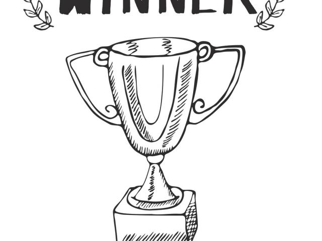640x480 drawn trophy drawing - Trophy Drawing