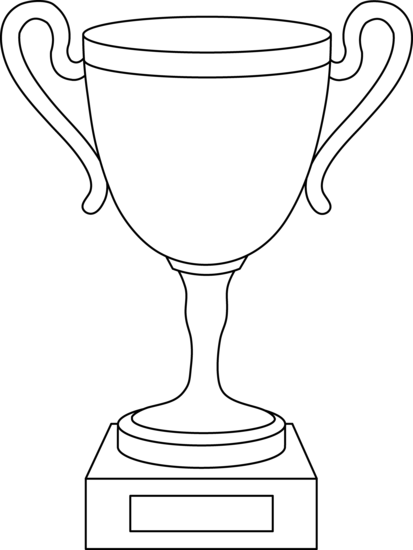 413x550 Trophy Cup Line Art - Trophy Line Drawing