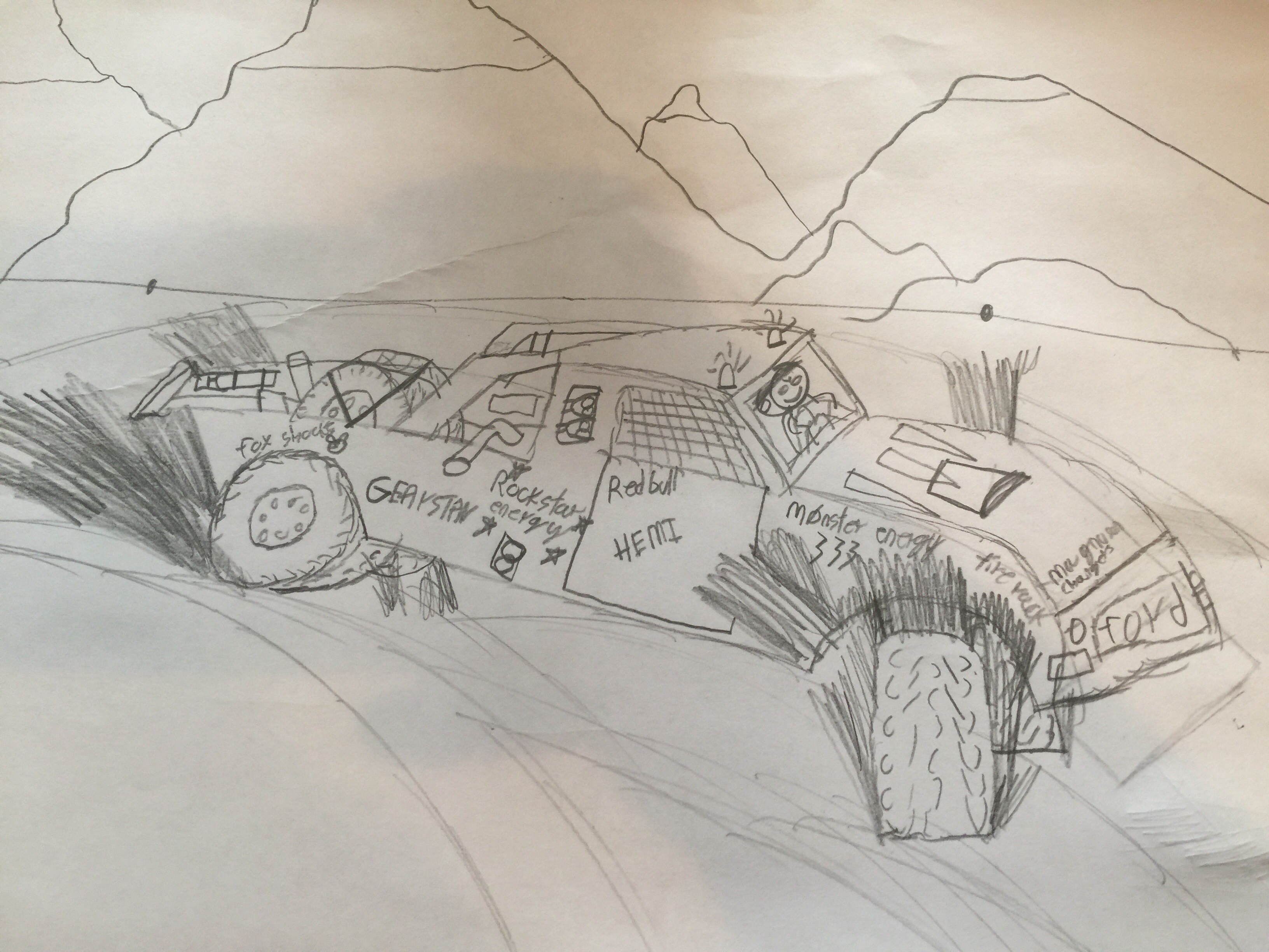3264x2448 I Drew This Ford Raptor Trophy Truck - Trophy Truck Drawing