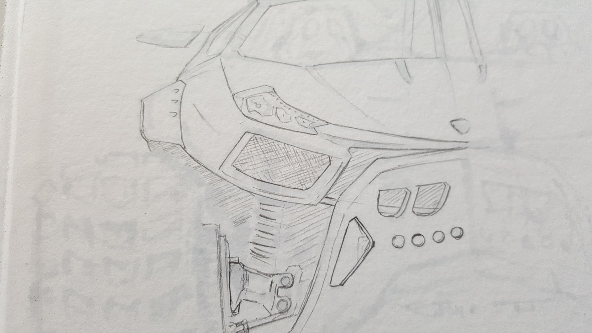 1920x1080 Artstation - Trophy Truck Drawing