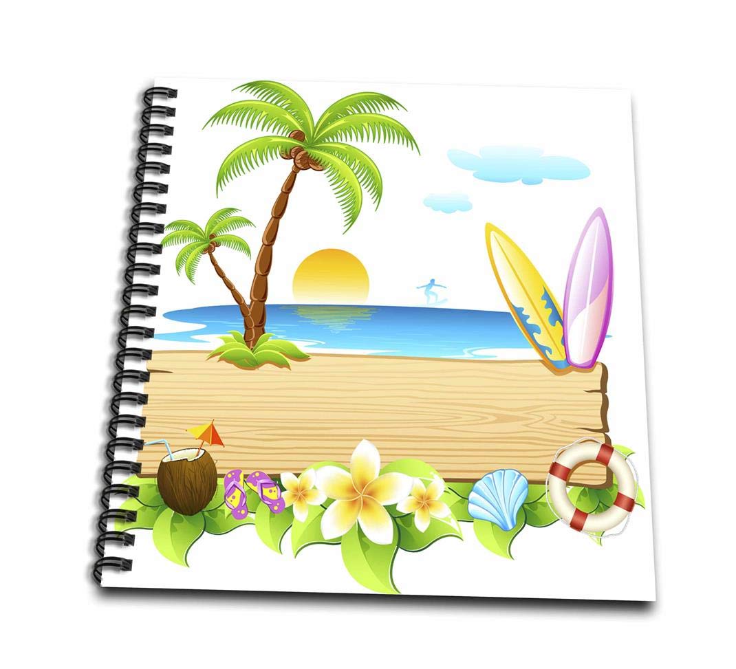 1070x973 db tropical beach scene - Tropical Beach Drawing