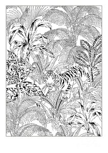 212x300 Tropical Scene Drawings Fine Art America - Tropical Drawing