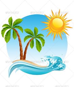 236x280 pics for gt cartoon island with palm tree cartoon drawings palm - Tropical Island Drawing