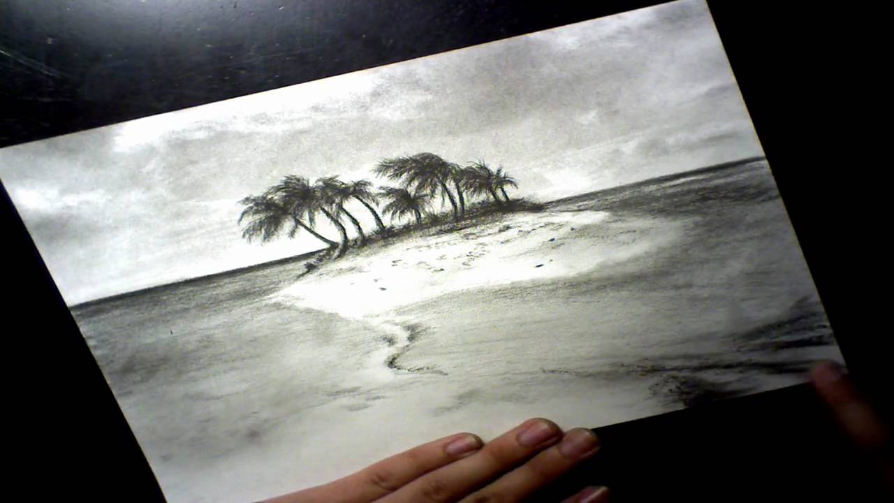 1280x720 tropical island speed drawing - Tropical Island Drawing