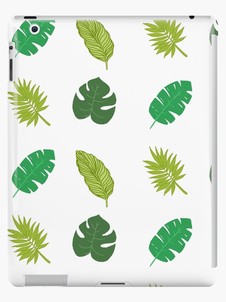750x1000 Tropical Leaf Tumblr Drawing Ipad Cases Skins - Tropical Leaves Drawing