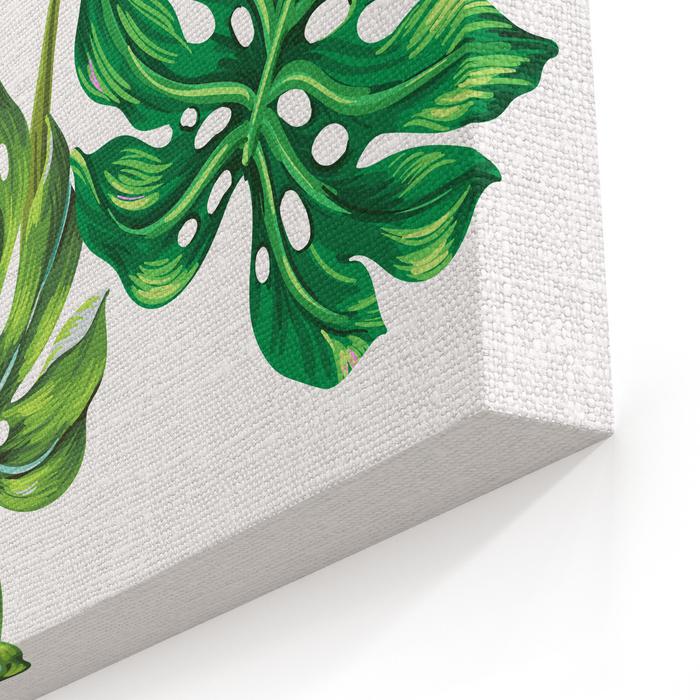 700x700 Vector Tropical Palm Leaves Realistic Drawing In Vintage Style - Tropical Leaves Drawing