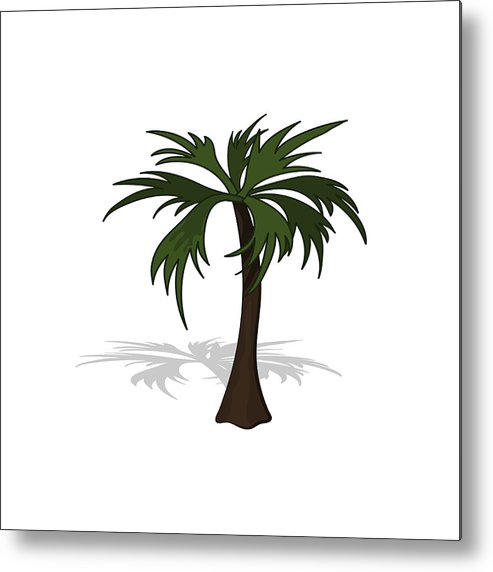 493x572 Plant In Isometric Style Cartoon Tropical Tree On White - Tropical Tree Drawing