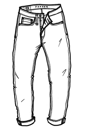 300x451 men pants - Trousers Drawing