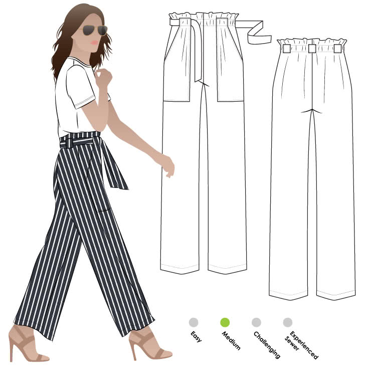 730x730 thea pant sewing pattern pants shorts sewing patterns style arc - Trousers Drawing