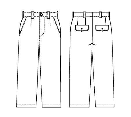 Trousers Drawing at PaintingValley.com | Explore collection of Trousers ...