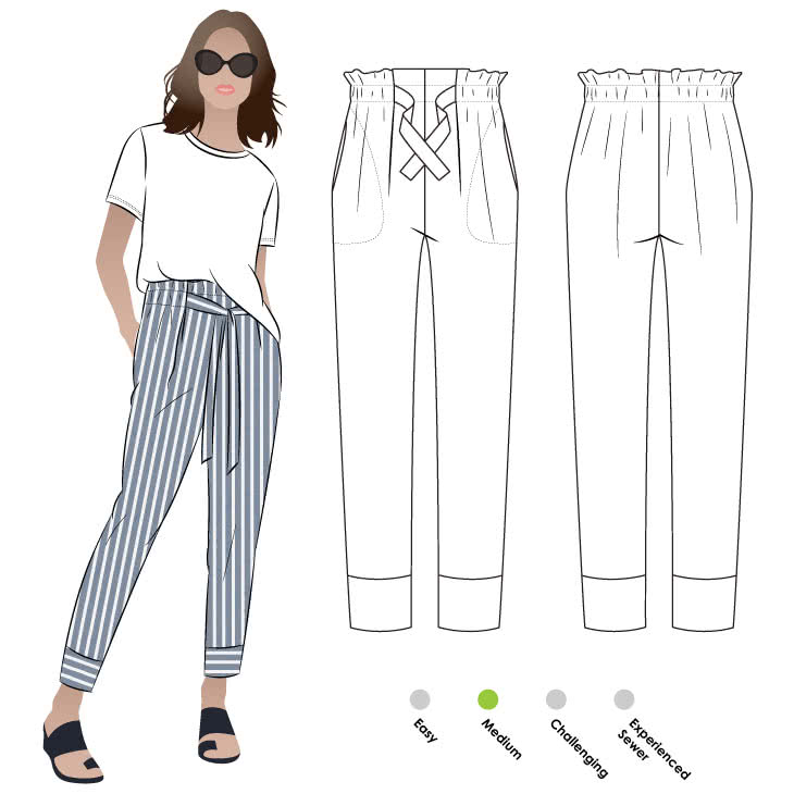 730x730 tully pant sewing pattern pants shorts sewing patterns style arc - Trousers Drawing