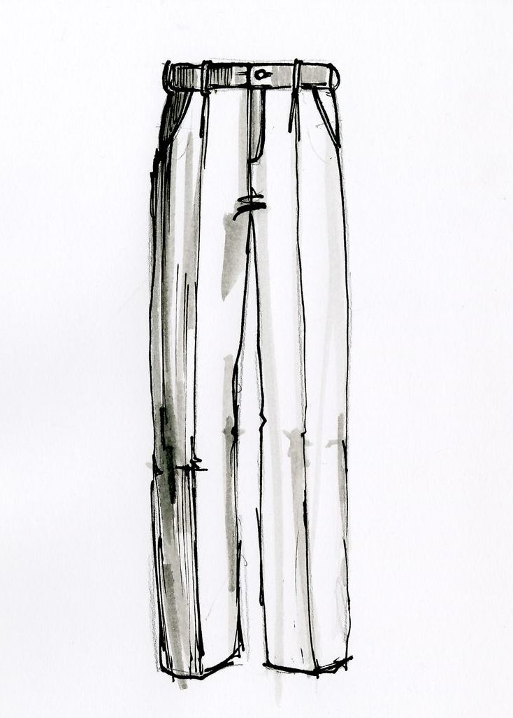 734x1026  - Trousers Drawing