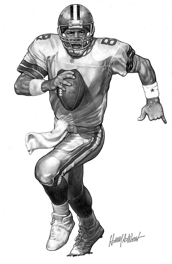 587x900 troy aikman drawing - Troy Drawing