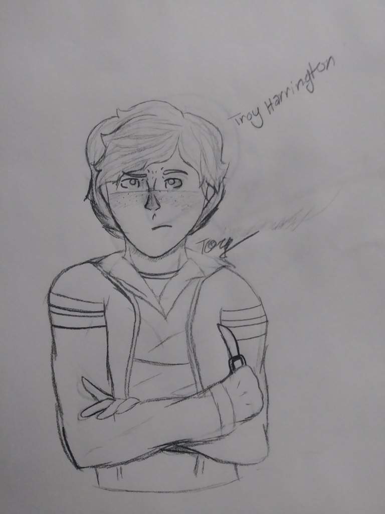 768x1024 troy harrington drawing stranger things amino - Troy Drawing